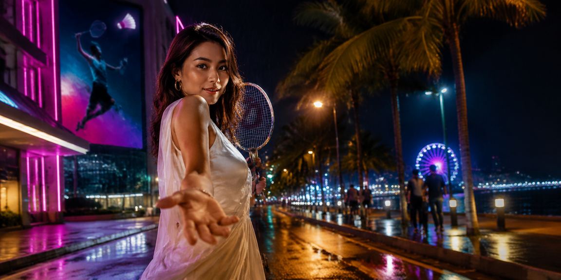 Suasana permainan kasino hiburan di Kuantan dengan meja Baccarat dan Roulette langsung